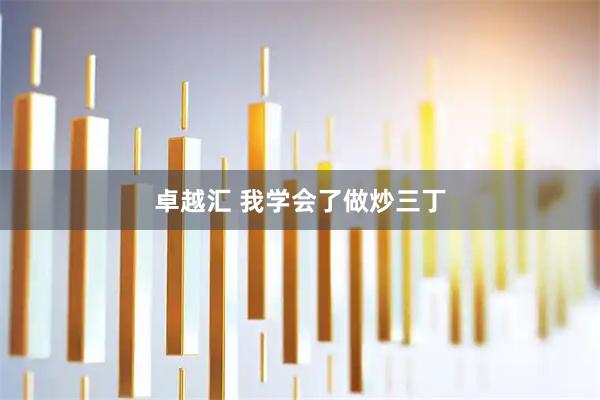 卓越汇 我学会了做炒三丁
